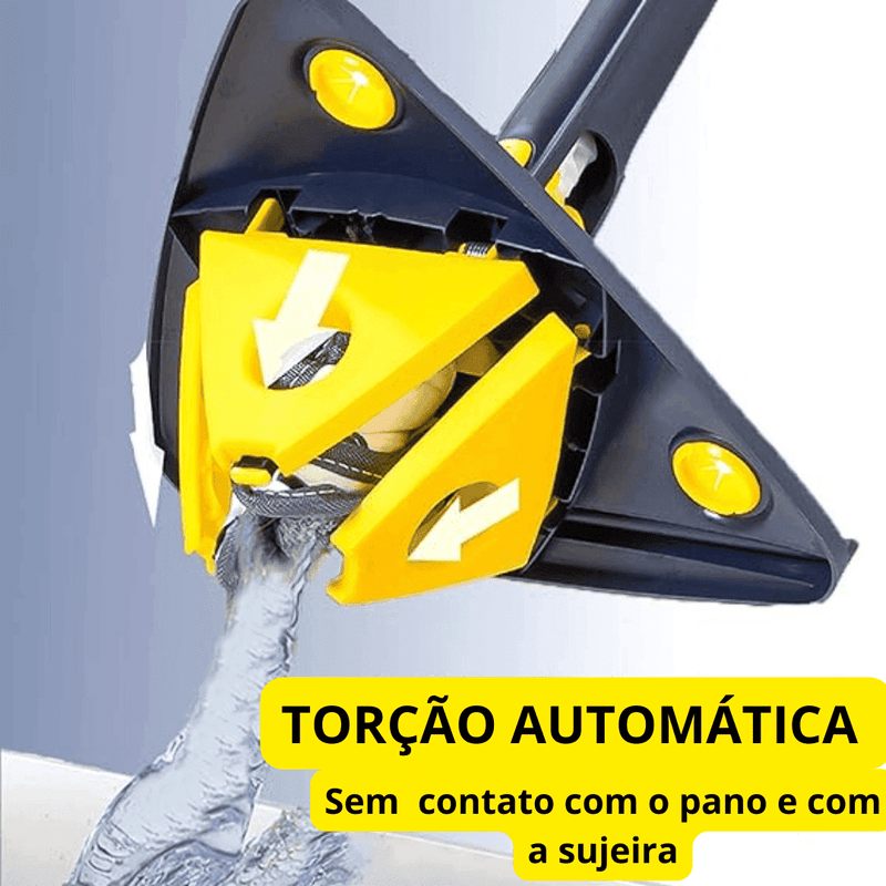 Mop de Limpeza Triangular 360° + Refil
