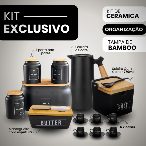 Kit Organização Premium de Cerâmica