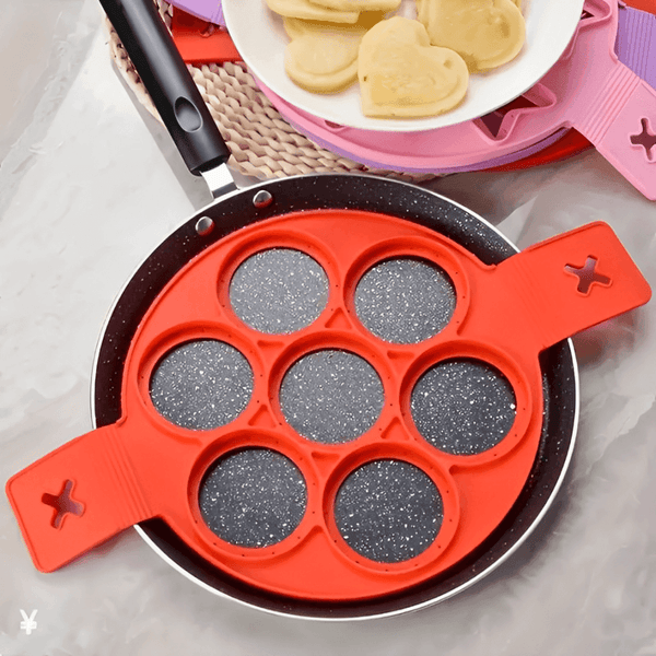 Forma Antiaderente em Silicone para Panquecas - Compre 2 Leve 3