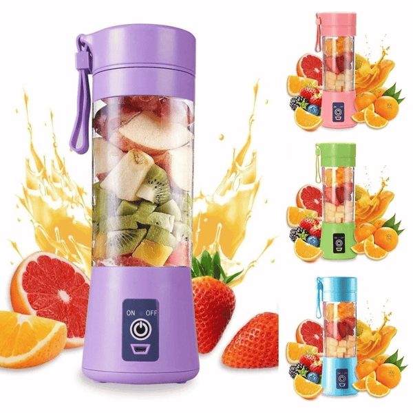 Mini Liquidificador Mixer Juice Garrafa Portátil USB Recarregável