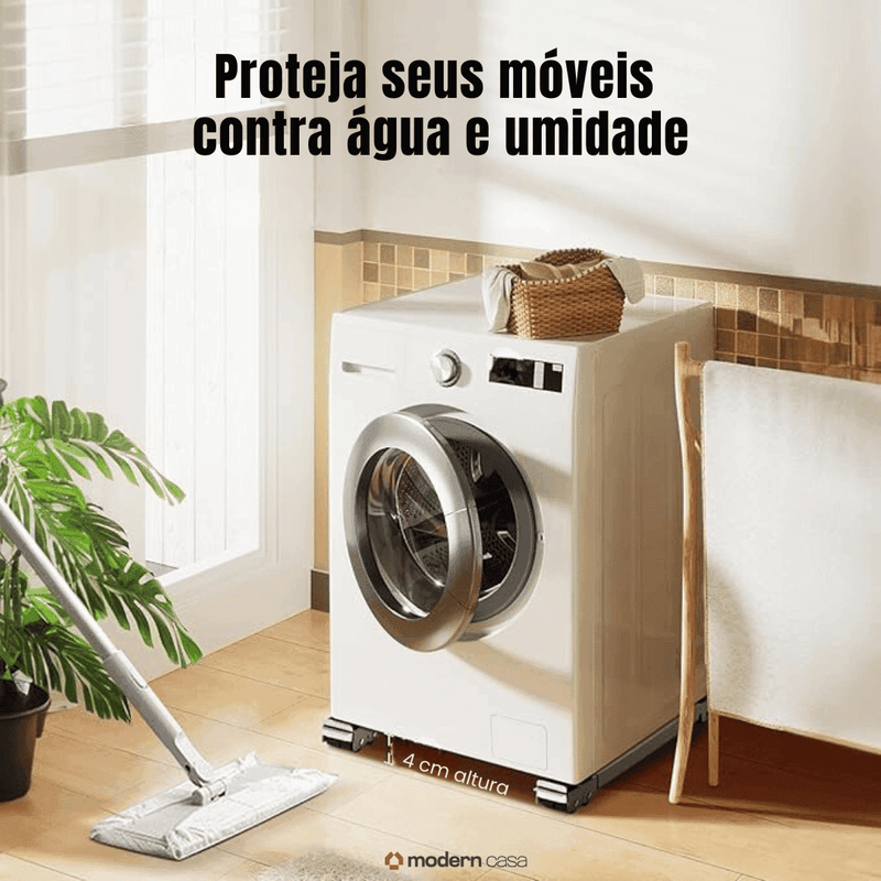 Suporte Para Pesos Com Rodinhas Ajustáveis