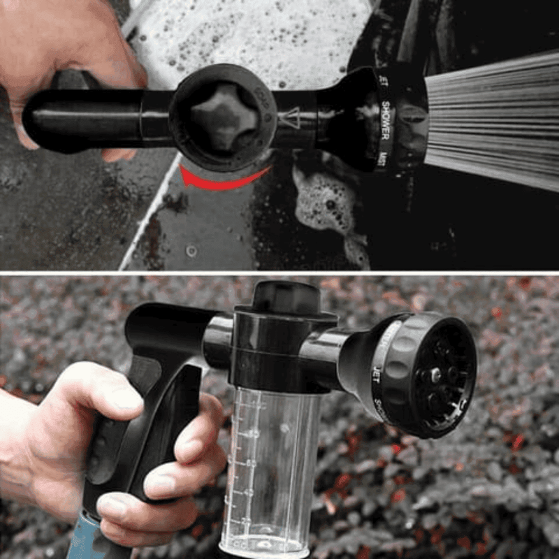 Pistola D'água de Alta Pressão de Espuma 8 em 1