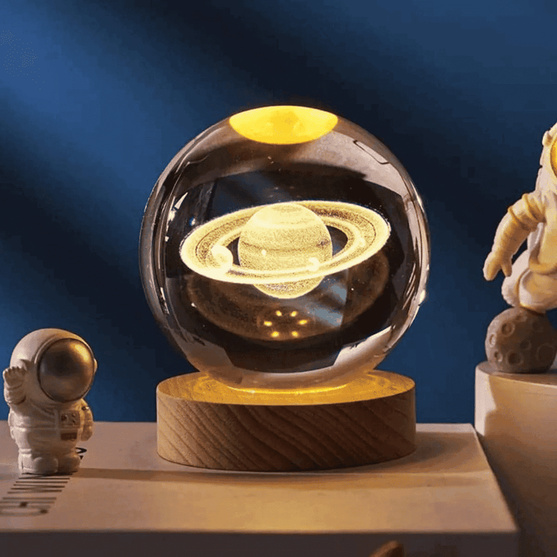 Luminária de Mesa Decorativa Sistema Solar 3D