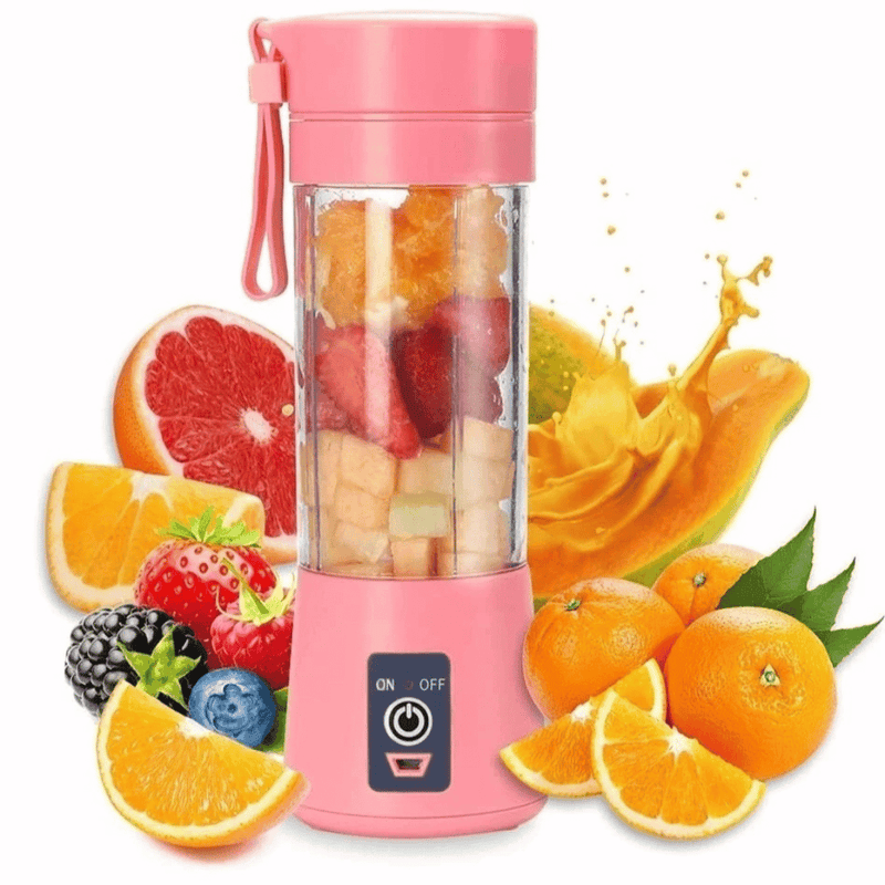 Mini Liquidificador Mixer Juice Garrafa Portátil USB Recarregável