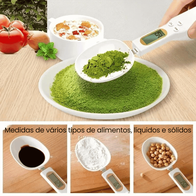 Colher Medidora em Colher com Balança Digital
