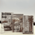 kit de Livros Decorativos 3 Peças