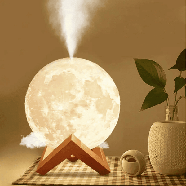 Luminária De Lua Cheia 3D Led Abajur