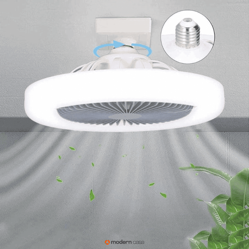 Luminária Com Ventilador e Luz De Teto Com Controle