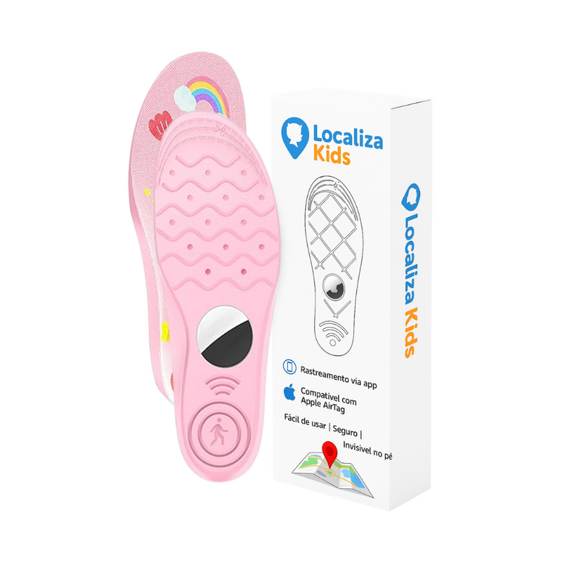 Palmilha LocalizaKids® – Segurança Real com GPS Rastreador Incluso