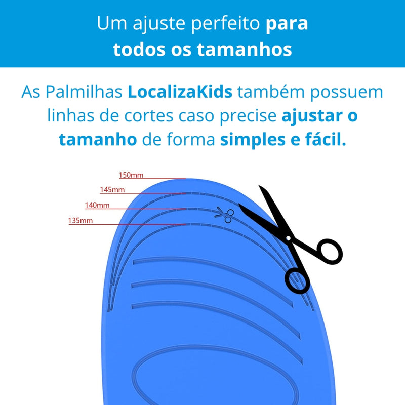 Palmilha LocalizaKids® – Segurança Real com GPS Rastreador Incluso