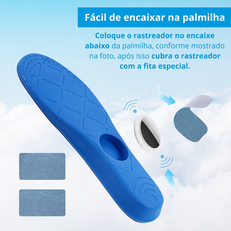 Palmilha LocalizaKids® – Segurança Real com GPS Rastreador Incluso